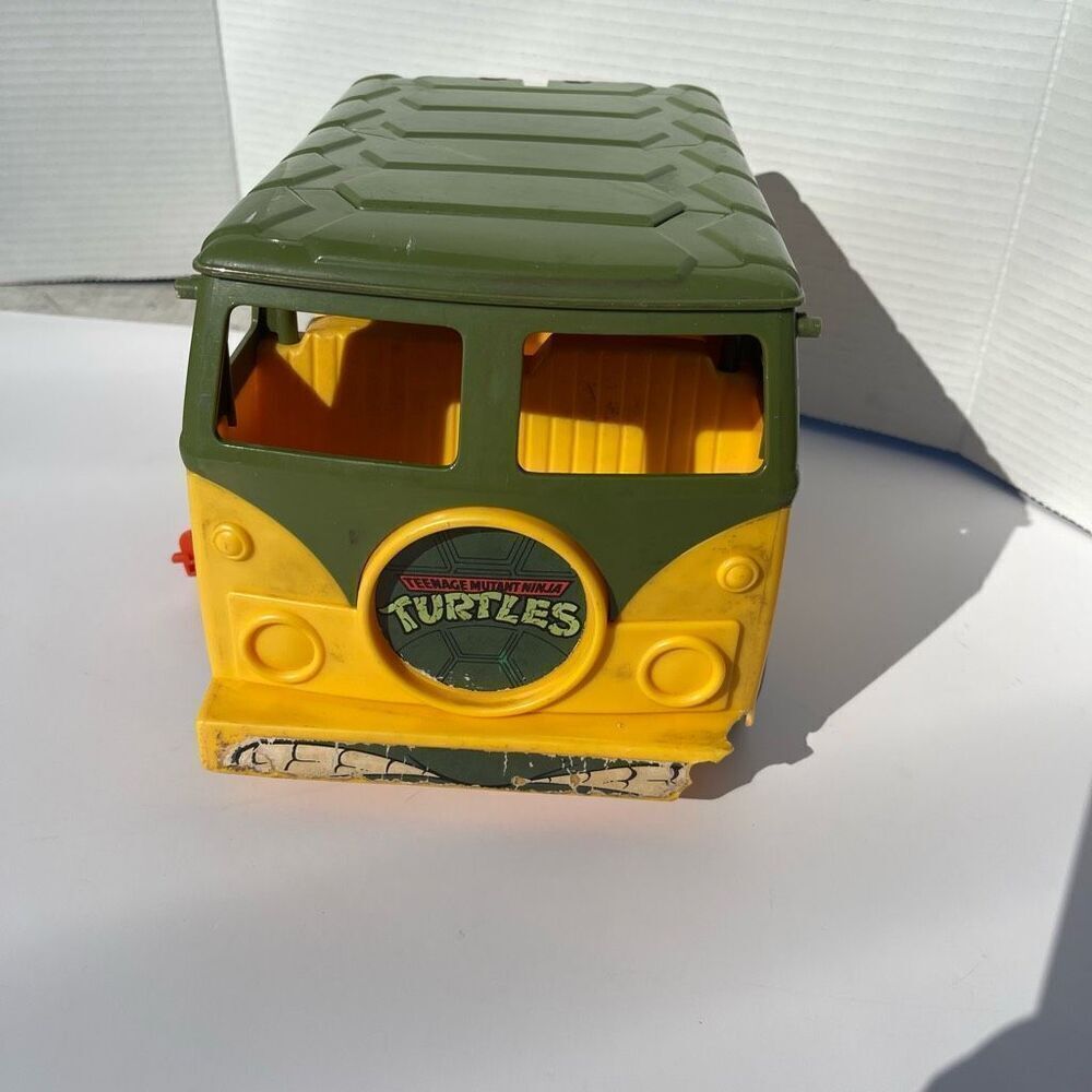 Party Wagon Van Teenage Mutant Ninja Turtles TMNT 1989 Playmates - As Is